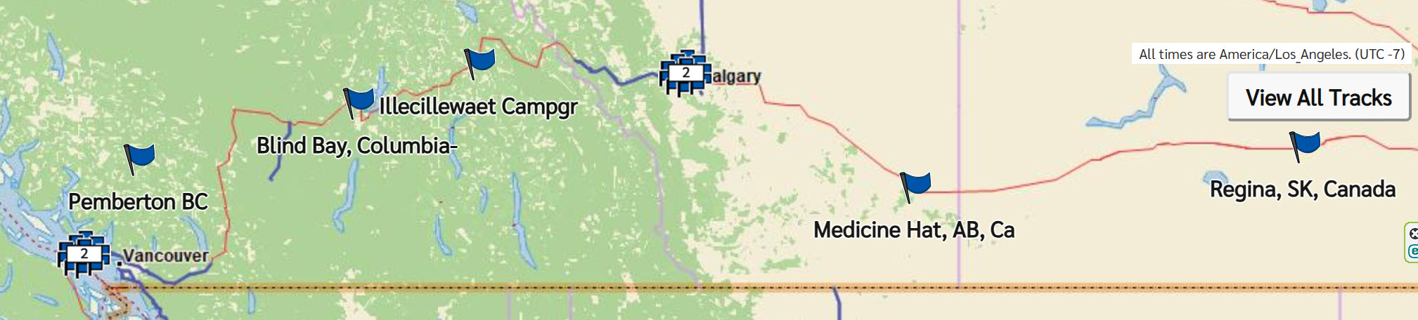 Sample Tracking Map